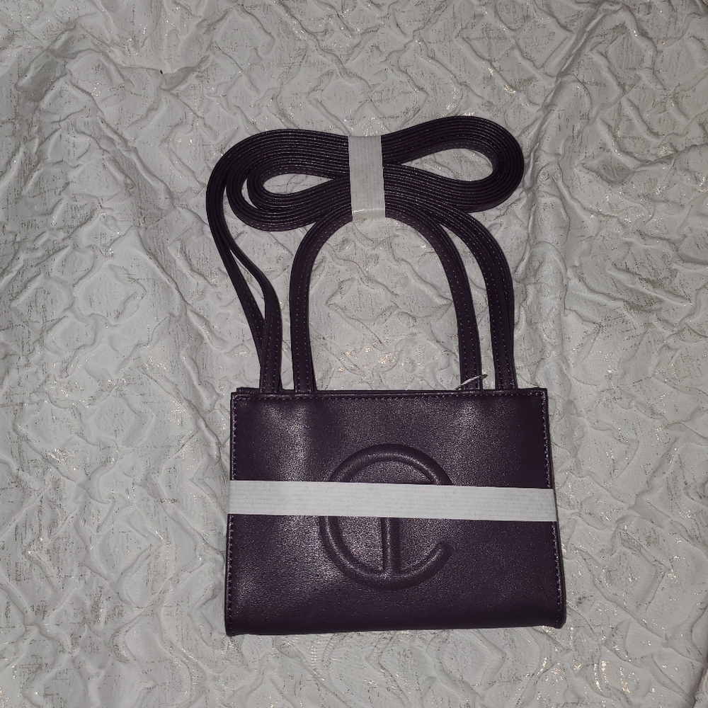Telfar small eggplant bag